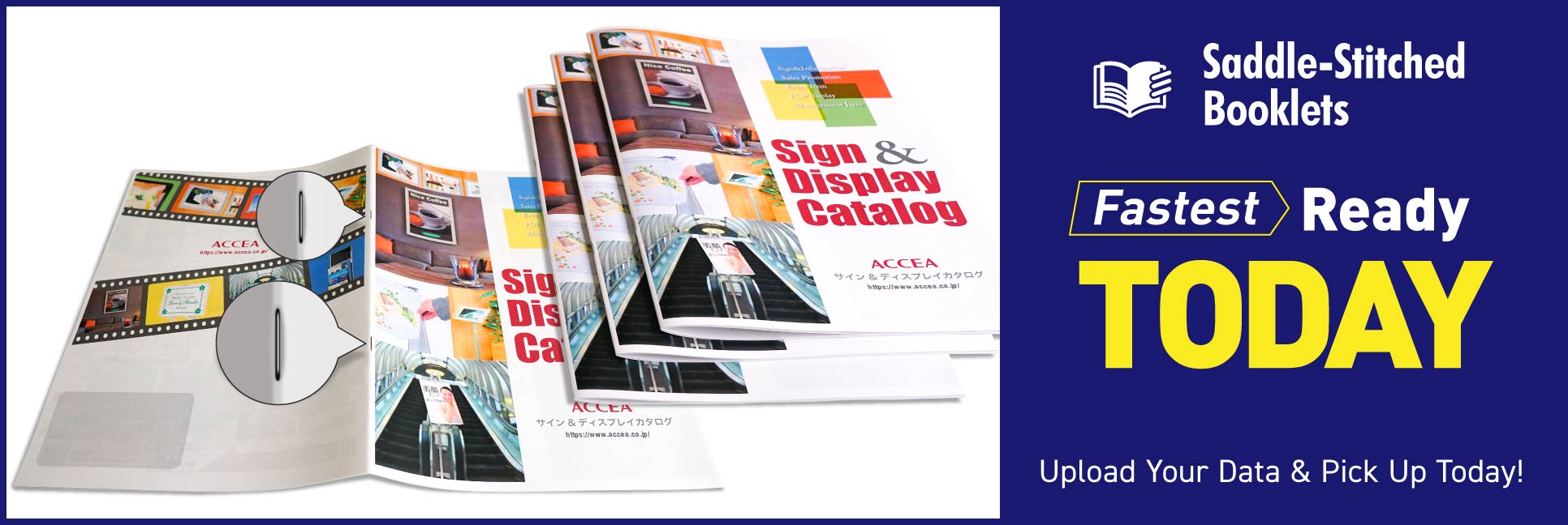 Saddle-Stitched Booklet Printing Ready in as Little as 6 Hours